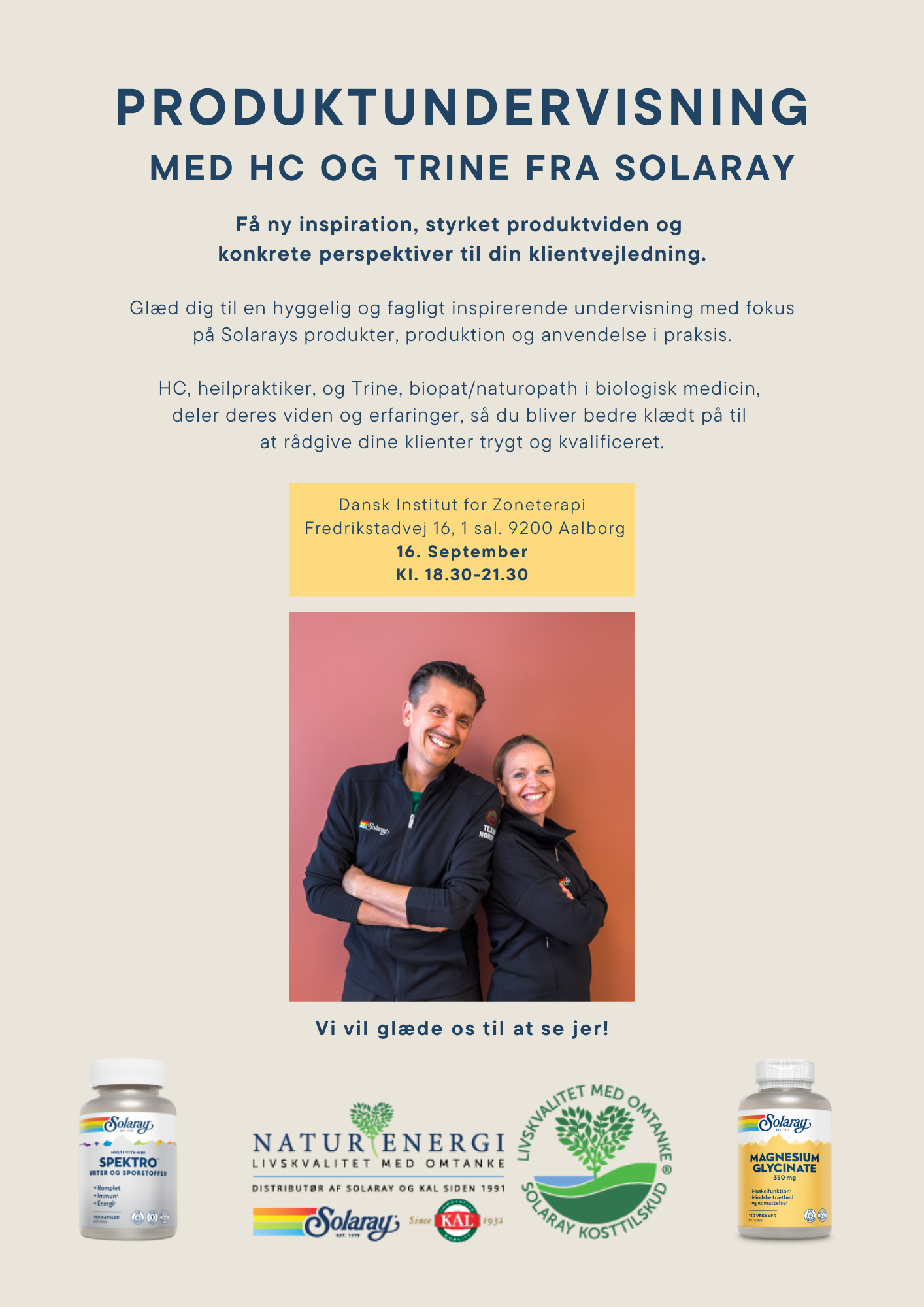 En Produktaften med Natur Energi - Solaray's produkter